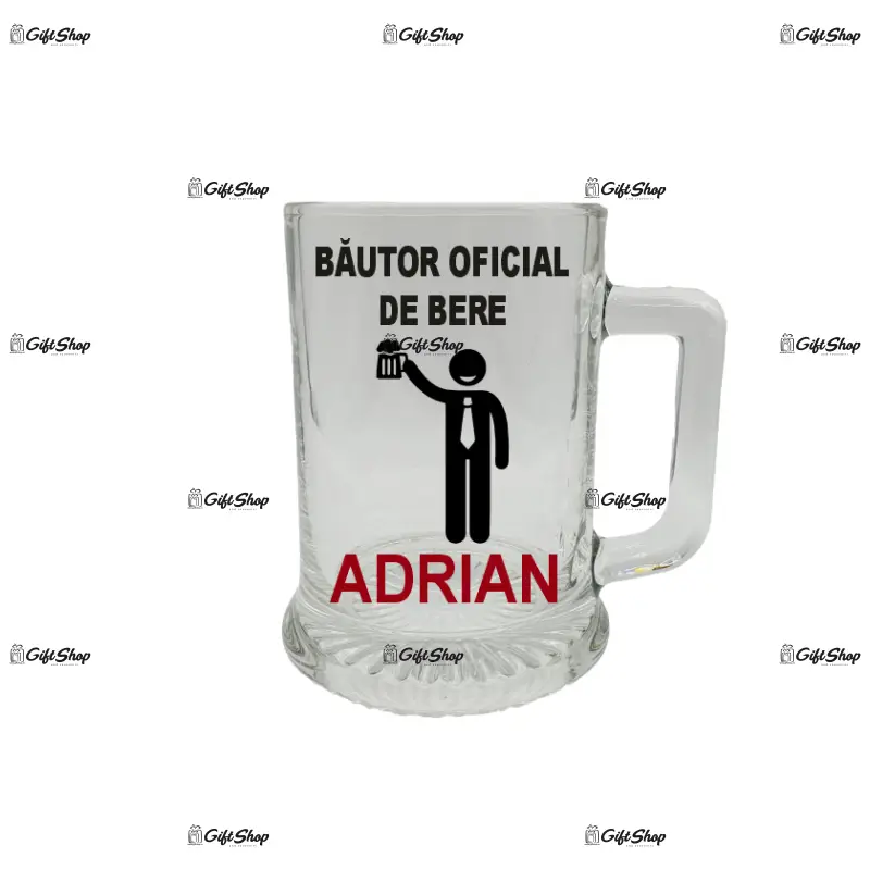 Bautor oficial de bere ( numele dorit ) halba cu mesaj